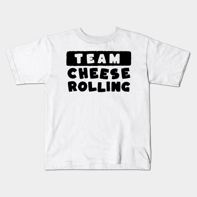 Cheese rolling team Kids T-Shirt by Mr Youpla